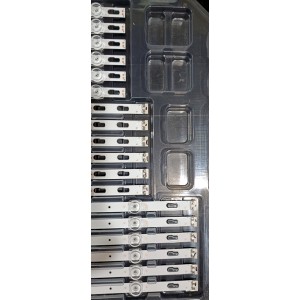 KIT DE LEDS ORIGINAL NUEVOS PARA TV SAMSUNG 18 PIEZAS / NUMERO DE PARTE BN96-51025A / BN96-51026 / BN96-51027 / 51025 / 51026 / 51027 / MODELO UN85TU8000 / UN85TU800D / UN85TU7000 / UN85TU700D / UN85CU7000B / UN85CU7000D / UN85CU7000 / UN85TU690